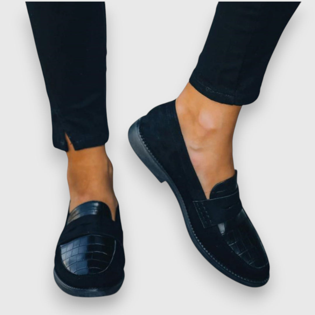 Liny - Crocodile Pattern Loafers