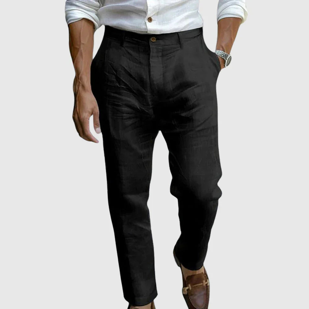 Aminuddin - Causal Loose Linen Pant