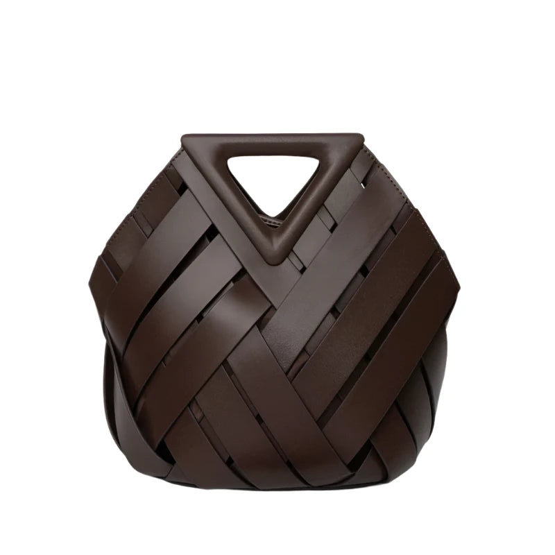 Vivetha - Triangle Shaped Handle Crossbody Bag
