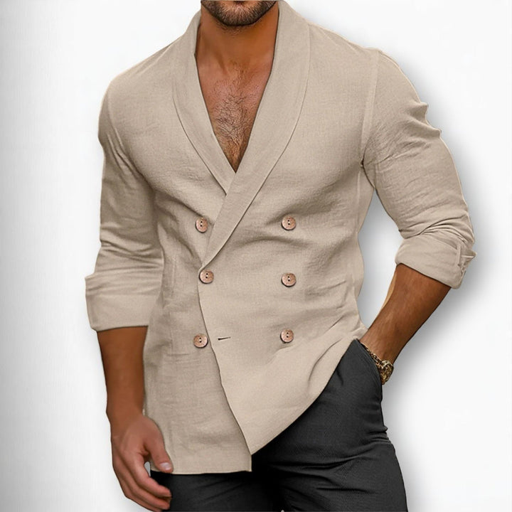 Milorad - Casual Double Breasted Shirt