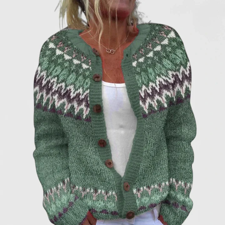 Ismena - Button Front Knitted Cardigan