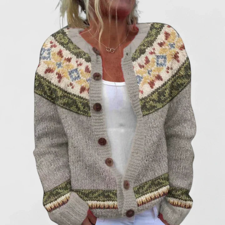Ismena - Button Front Knitted Cardigan