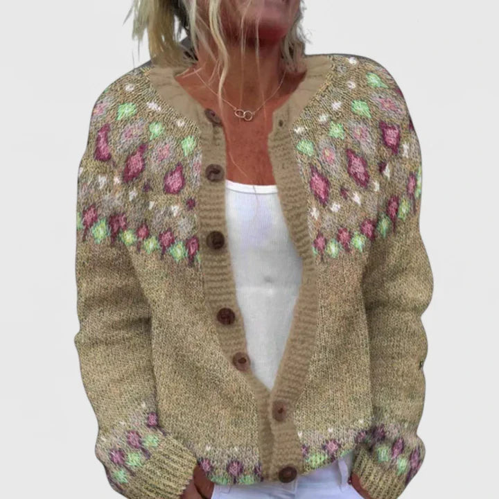 Ismena - Button Front Knitted Cardigan