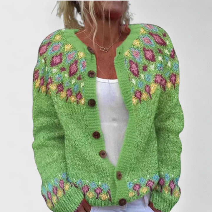 Ismena - Button Front Knitted Cardigan