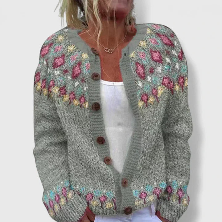 Ismena - Button Front Knitted Cardigan