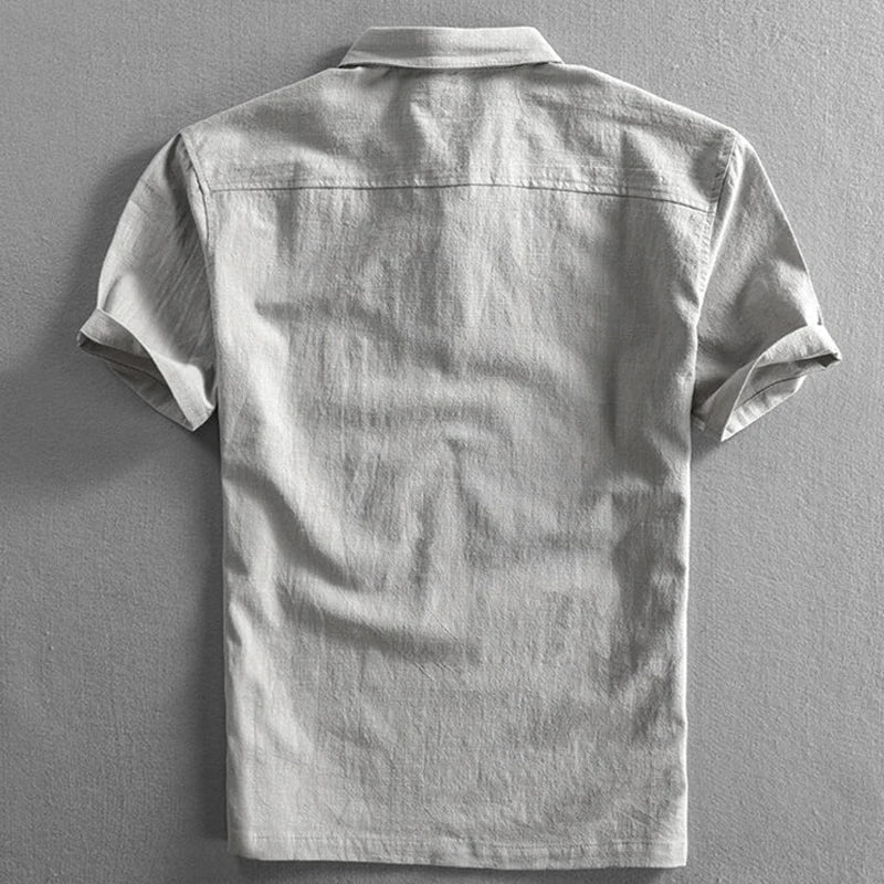 Damien - Linen Polo Shirt