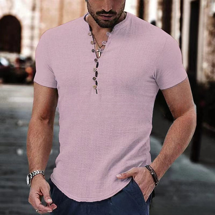 Anestis - Elegant Short Sleeve Shirt