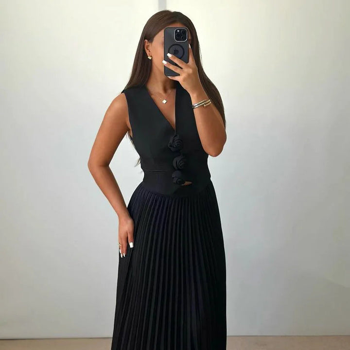 Beyza - Elegant Sleeveless Two Piece Set