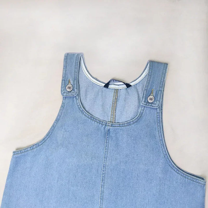 Malwina - Practical And Light Denim Summer Dress