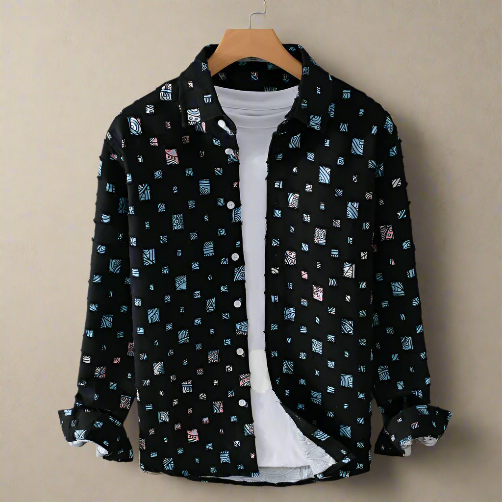 Nazirah - Elegant Mosaic Shirt