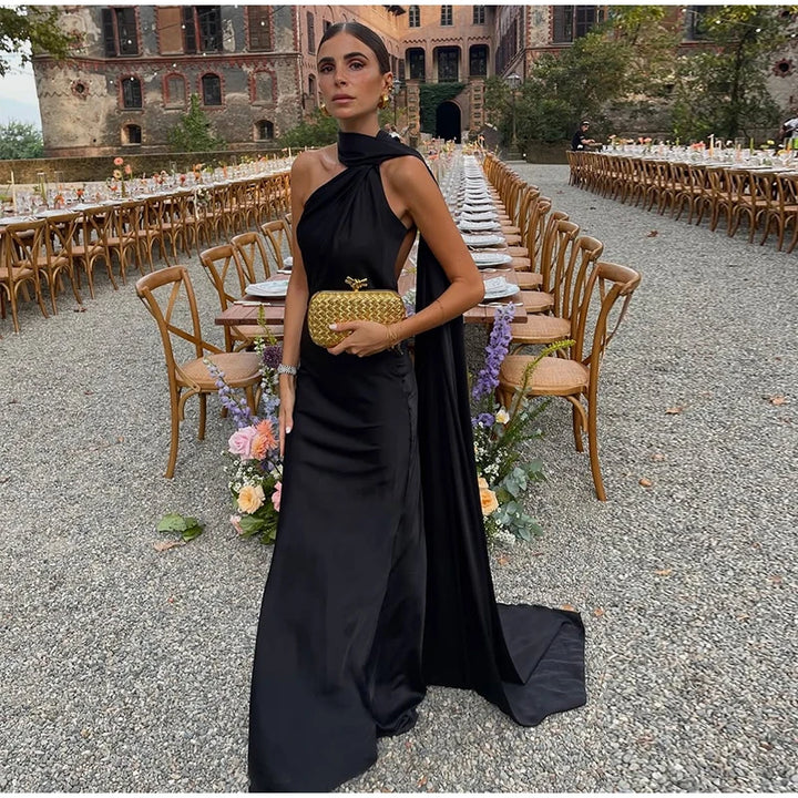 Lucila - Halter Neck Maxi Dress