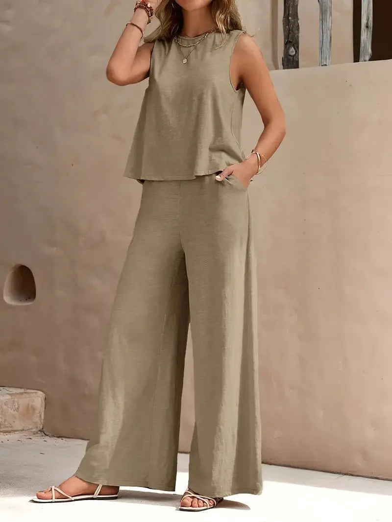 Dollie - Sleeveless Two Piece Set
