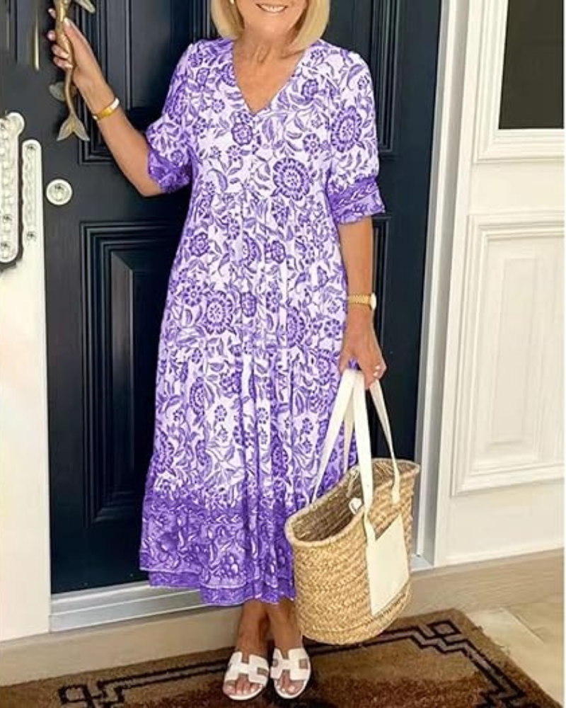 Nia™ | Elegant cotton summer dress