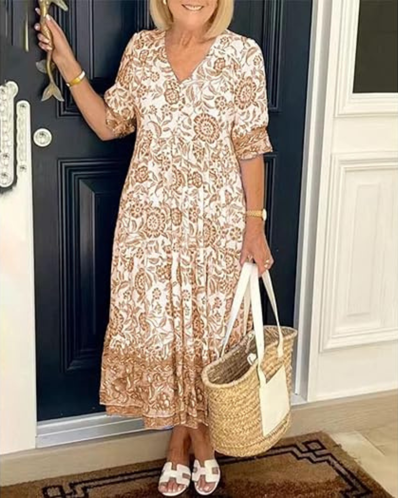 Nia™ | Elegant cotton summer dress
