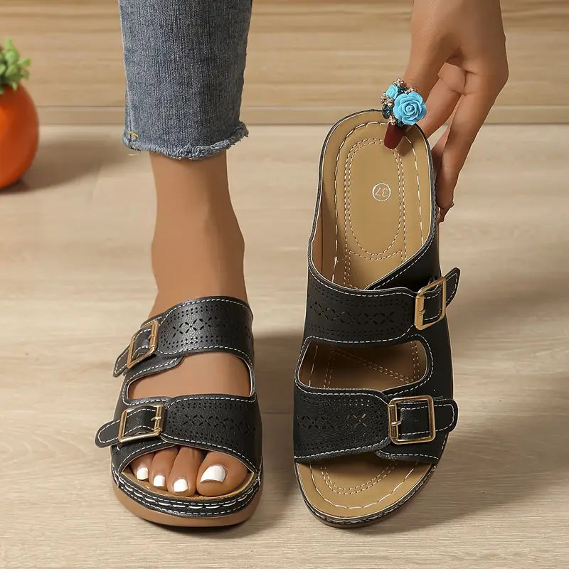 Eloisa - Stylish Adjustable Wedge Sandal