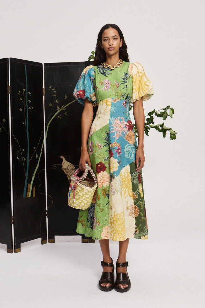 Maileen - Avery Spliced Midi Dress