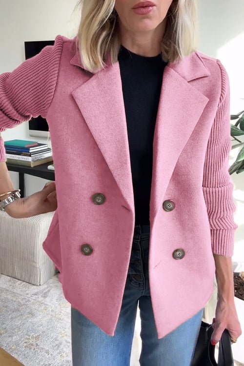 Kittiya - Elegant Knitted Blazer With Long Sleeve