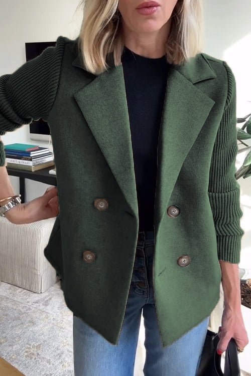 Kittiya - Elegant Knitted Blazer With Long Sleeve