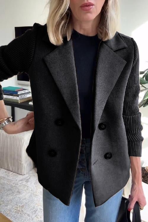 Kittiya - Elegant Knitted Blazer With Long Sleeve