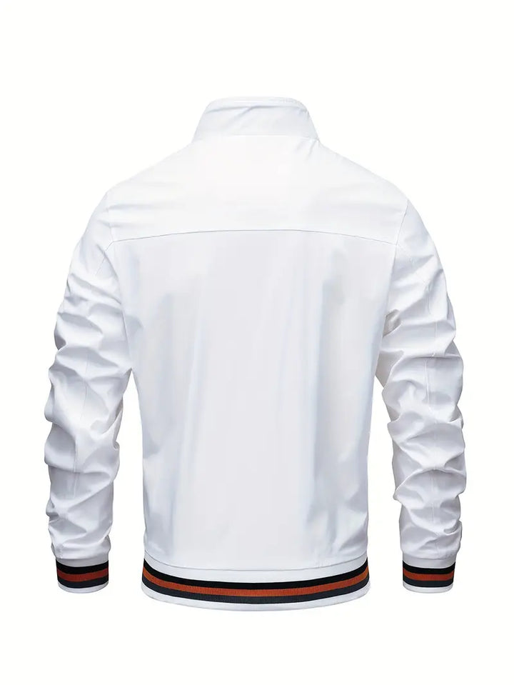Stanton - Casual Stand Collar Zip Up Jacket