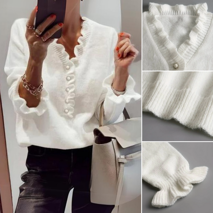 Ksenja - Wrinkled Button-up Blouse