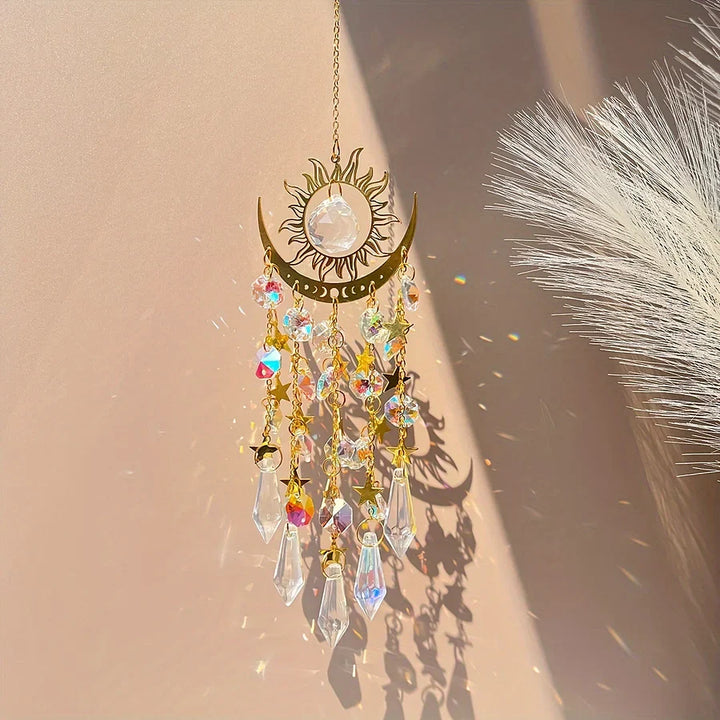Glowcraft - Sun And Moon Pendant Crystal Light Ornaments