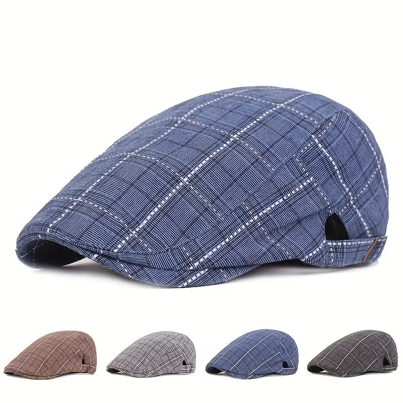 Checklyn - Stylish Check Pattern Beanie Hat