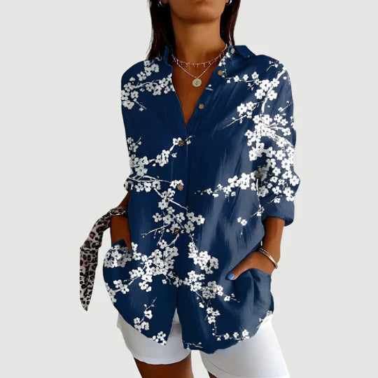 Maja - Blouse With Colorful Design