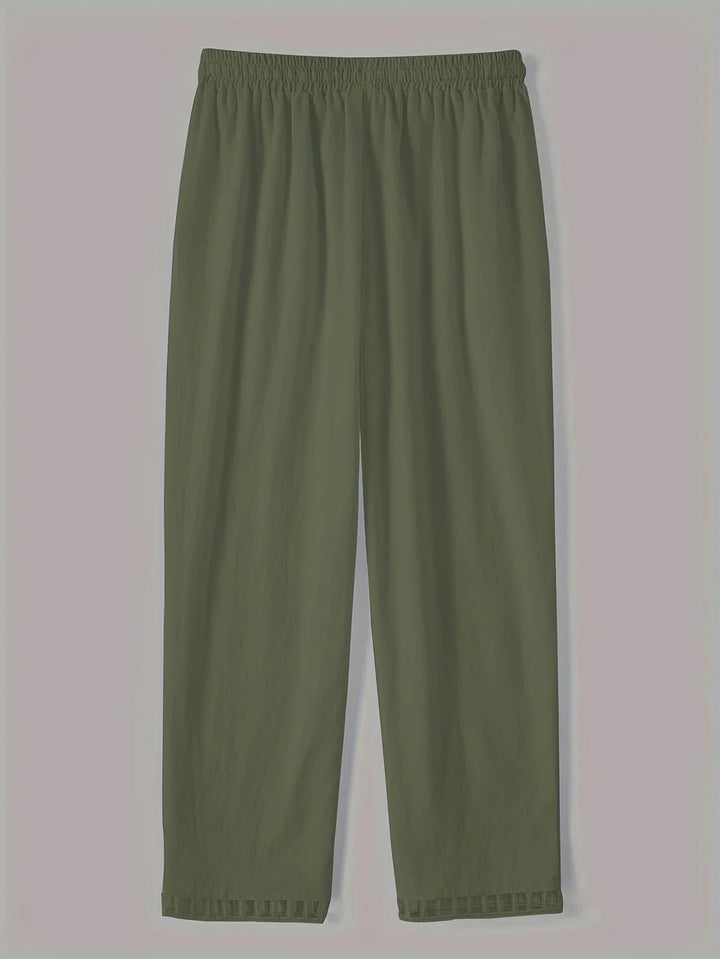 Tracey - Contrast Trim Cropped Pants
