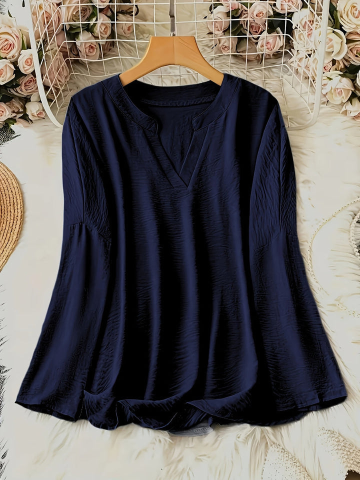 Shawna - V-Neck And Long Sleeve Blouse