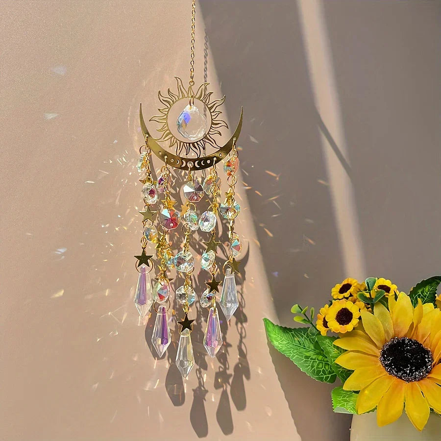 Glowcraft - Sun And Moon Pendant Crystal Light Ornaments