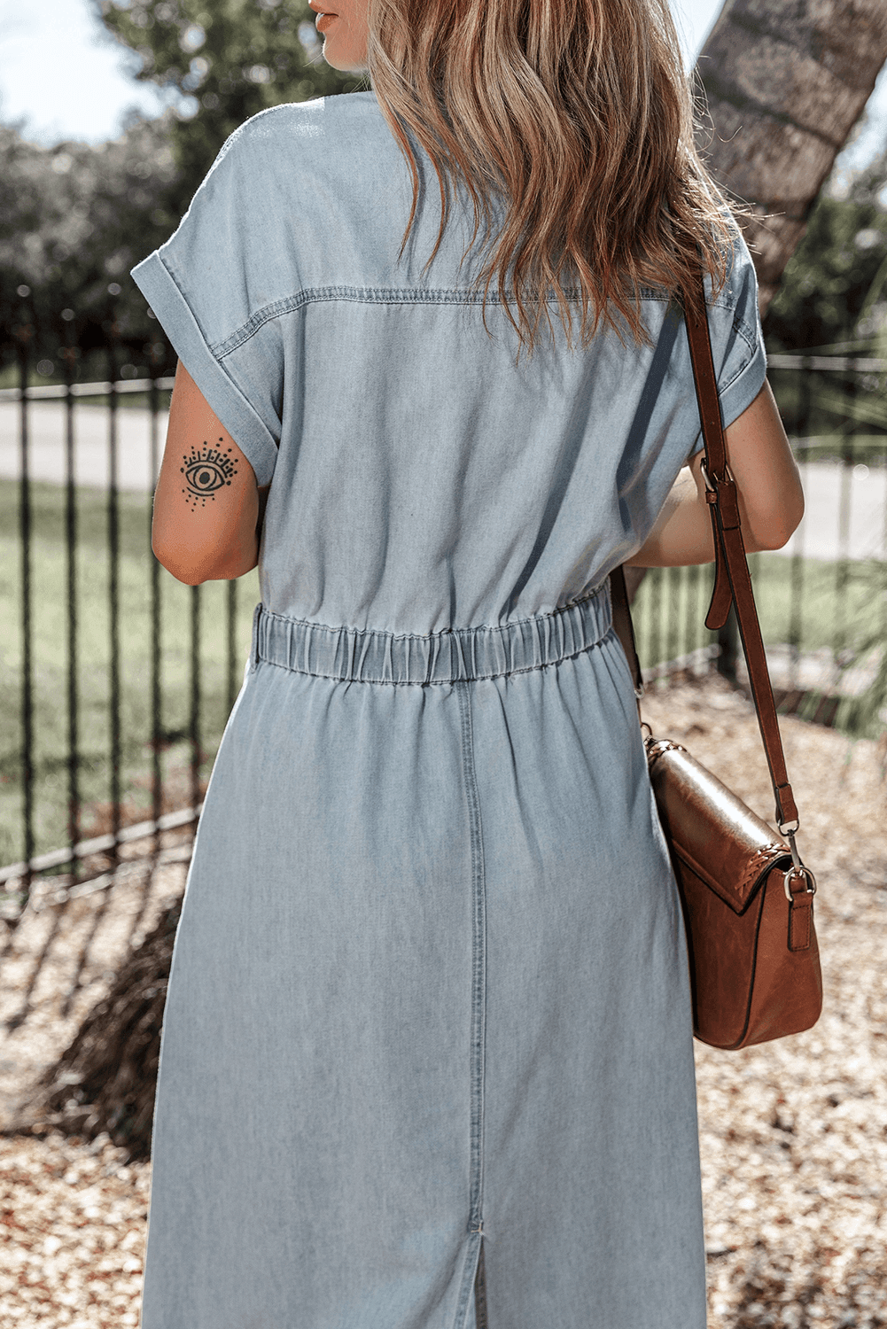 Brygida - Elegant Denim Dress