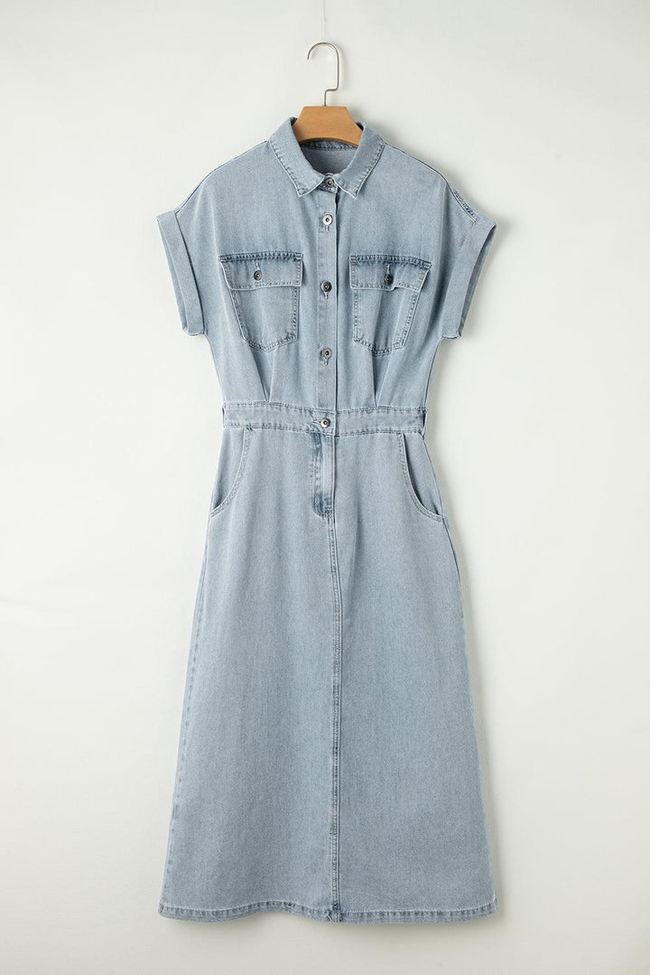 Brygida - Elegant Denim Dress