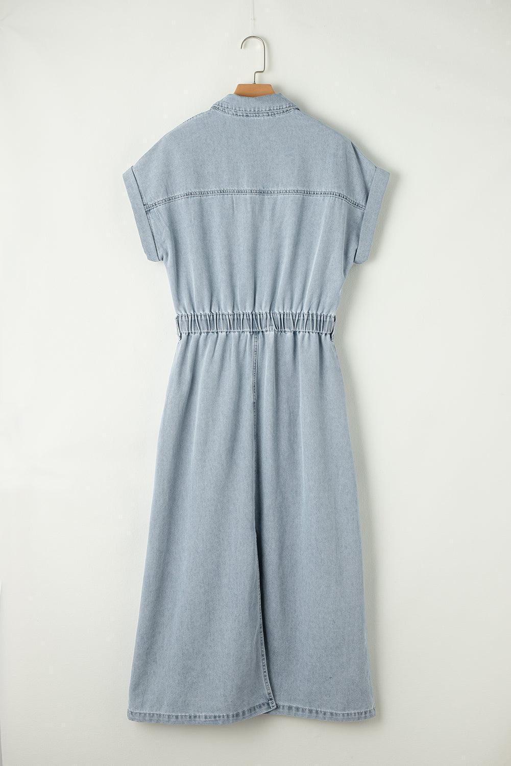Brygida - Elegant Denim Dress