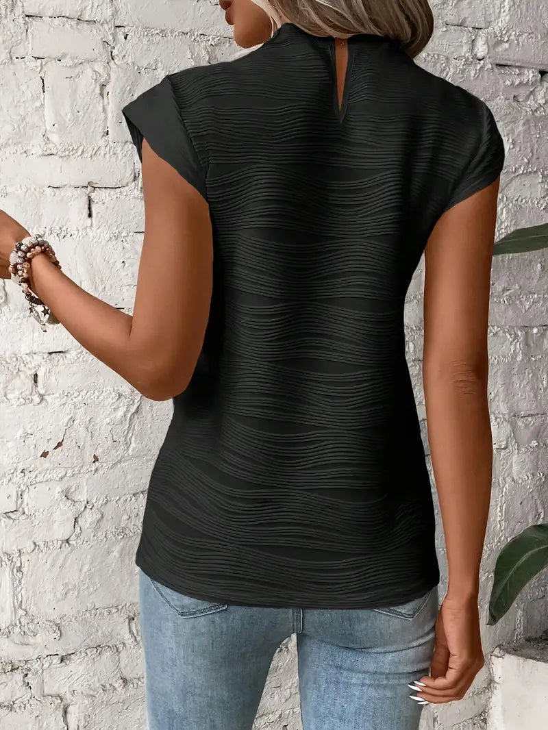 Carolyn - Elegant Round Neck T-Shirt