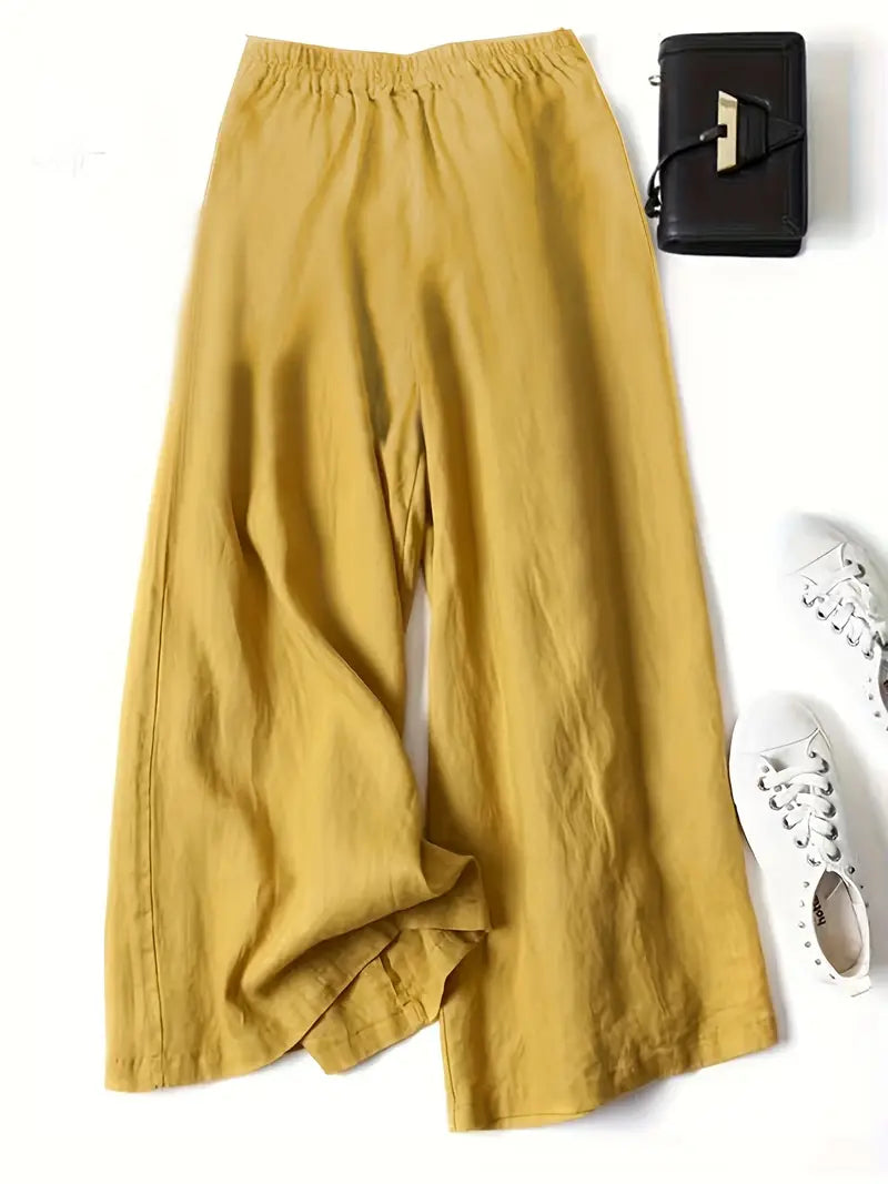 Anina - Linen Wide Leg Pant