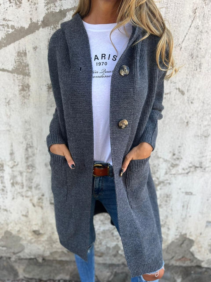 Kaitlin - Elegant Long Knitted Cardigan