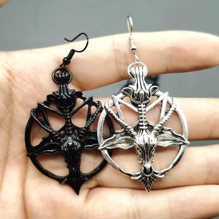 LunaHex - Retro Pentagram Earrings