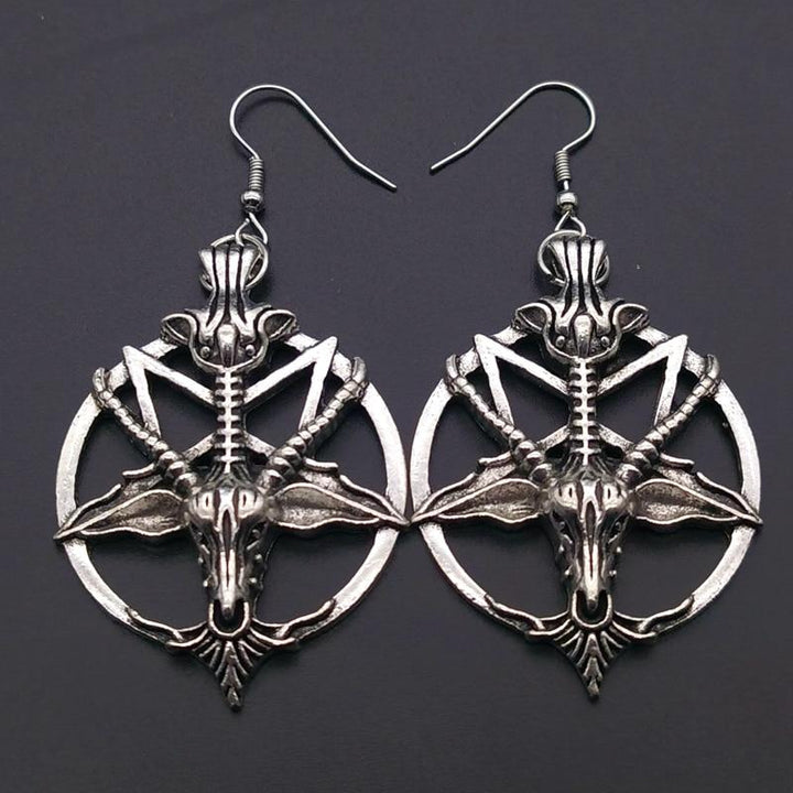LunaHex - Retro Pentagram Earrings