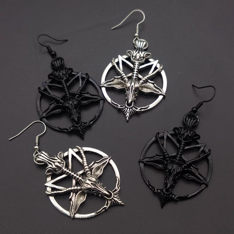 LunaHex - Retro Pentagram Earrings
