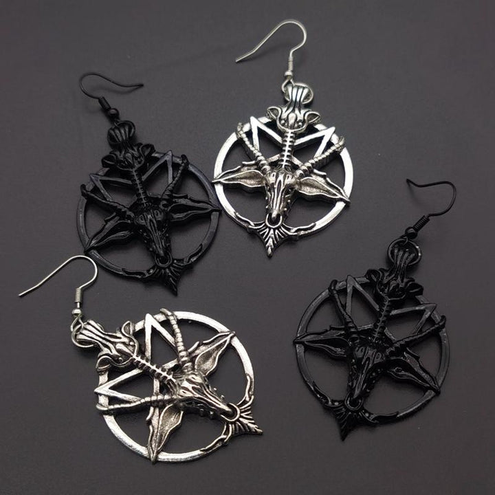 LunaHex - Retro Pentagram Earrings