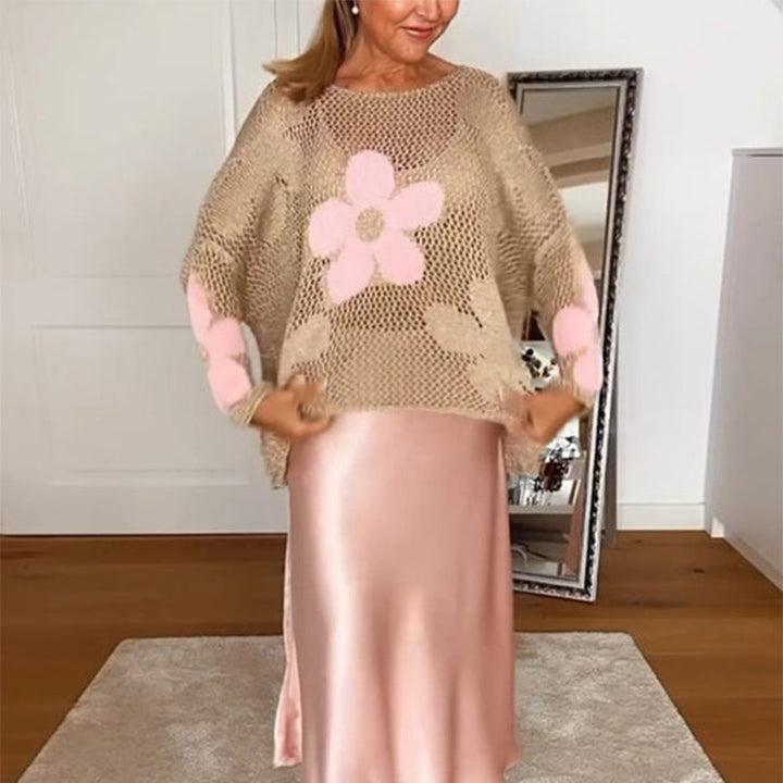 Lynja - Summer Sweater With Hemstitch