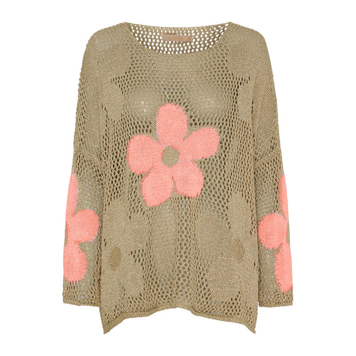 Lynja - Summer Sweater With Hemstitch