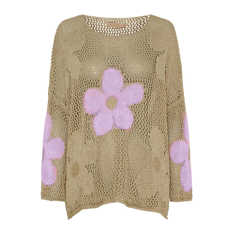 Lynja - Summer Sweater With Hemstitch