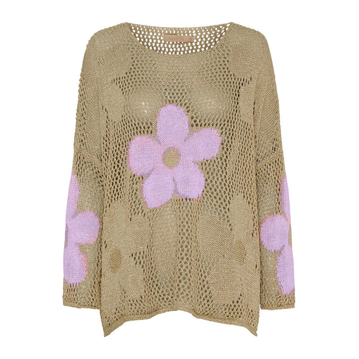 Lynja - Summer Sweater With Hemstitch