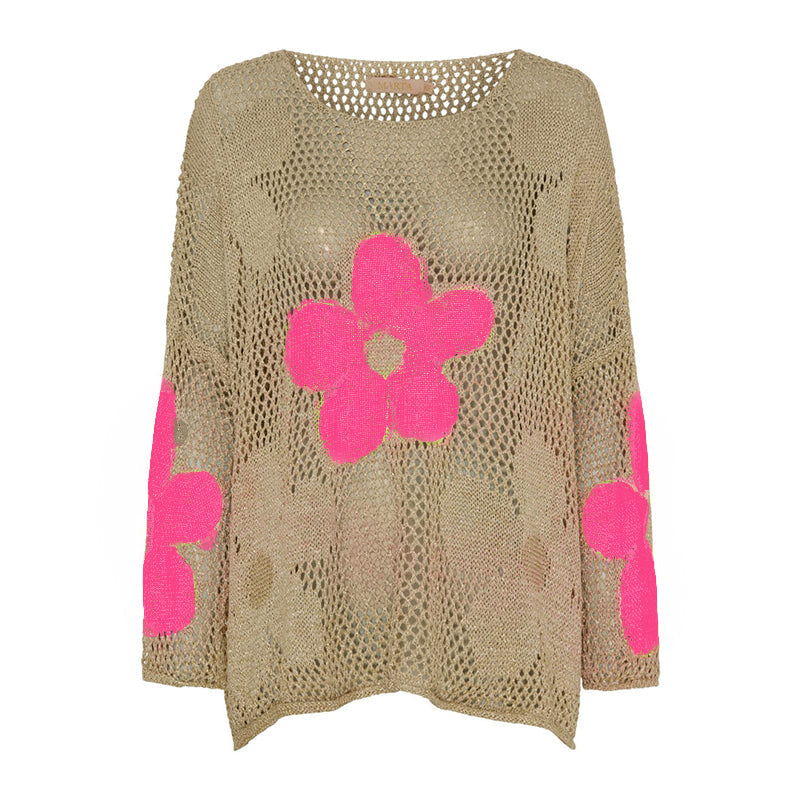 Lynja - Summer Sweater With Hemstitch