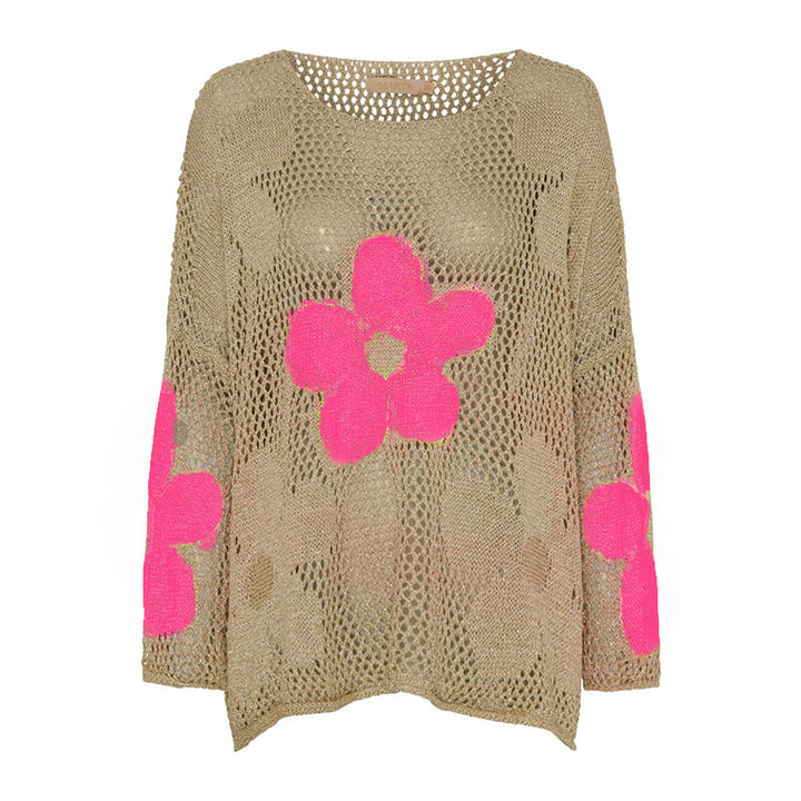 Lynja - Summer Sweater With Hemstitch