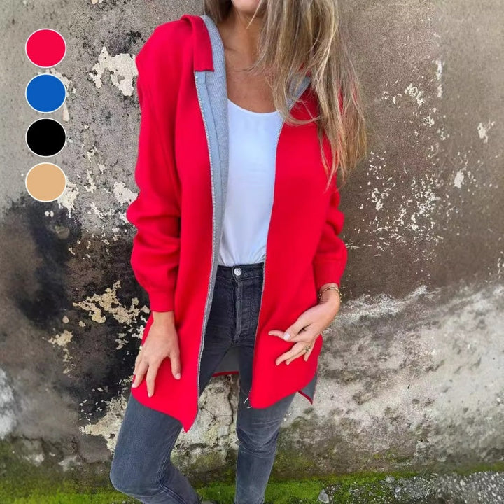 Karletta - Hooded Jcket with Zipper and Pockets