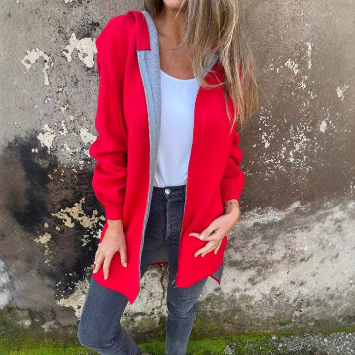 Karletta - Hooded Jcket with Zipper and Pockets