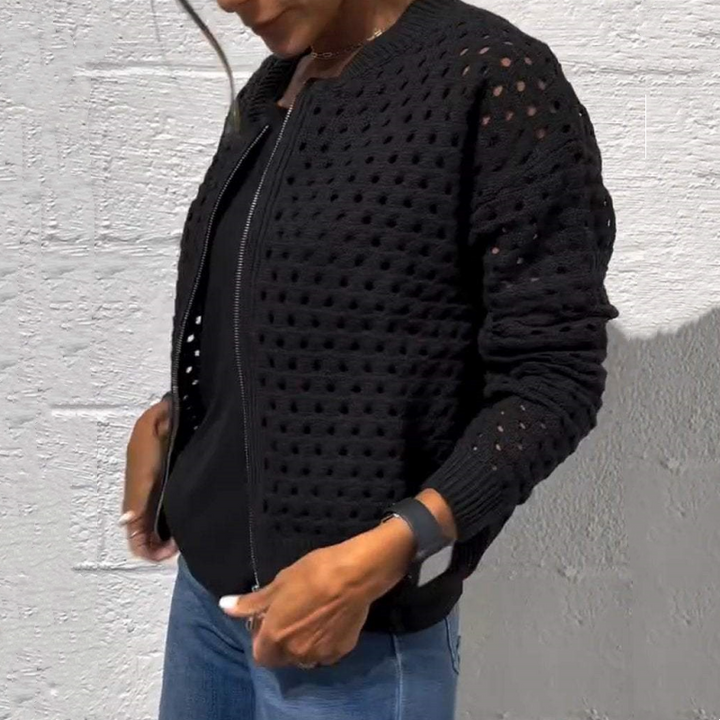 Kelsey - Knitted Jacket With Zipper